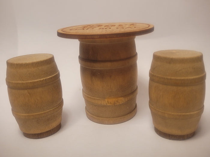 Wooden Barrel and Seats  - 'Port' Engraved