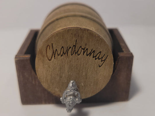 Wooden Barrel Display Stand - Medium - Chardonnay Barrel
