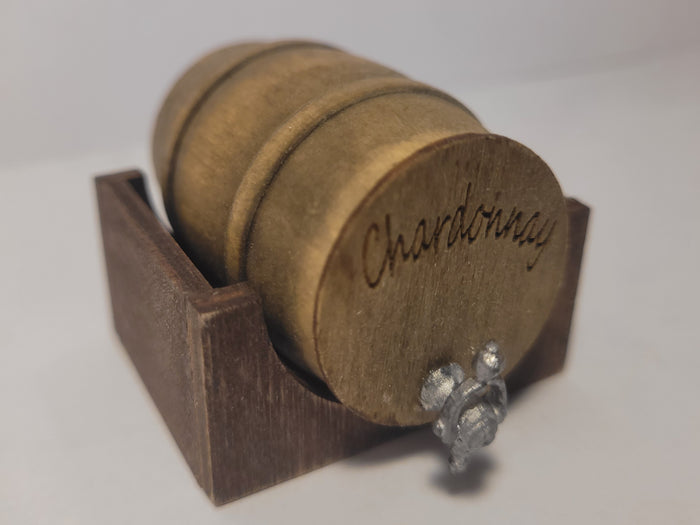 Wooden Barrel Display Stand - Medium - Chardonnay Barrel