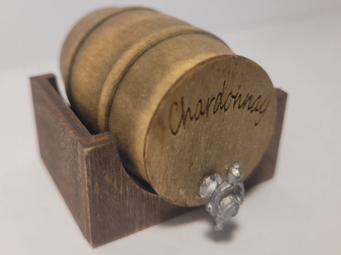 Wooden Barrel Display Stand - Medium - Chardonnay Barrel