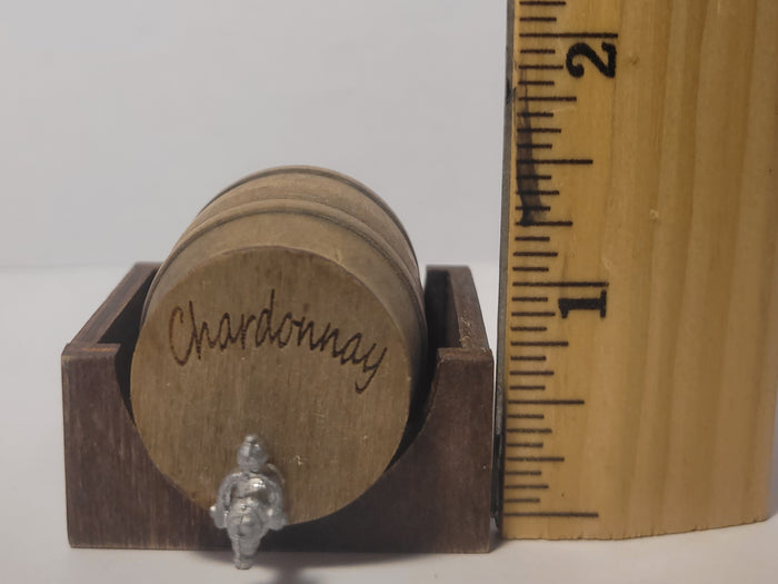 Wooden Barrel Display Stand - Medium - Chardonnay Barrel