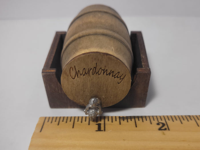 Wooden Barrel Display Stand - Medium - Chardonnay Barrel