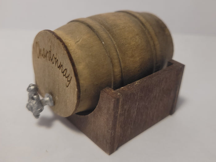Wooden Barrel Display Stand - Medium - Chardonnay Barrel