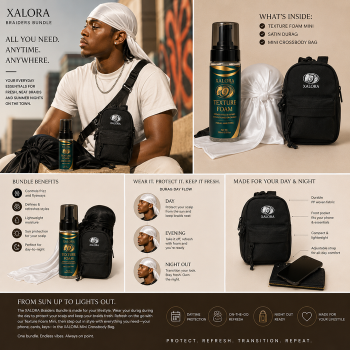 Xalora Braiding Care Bag White