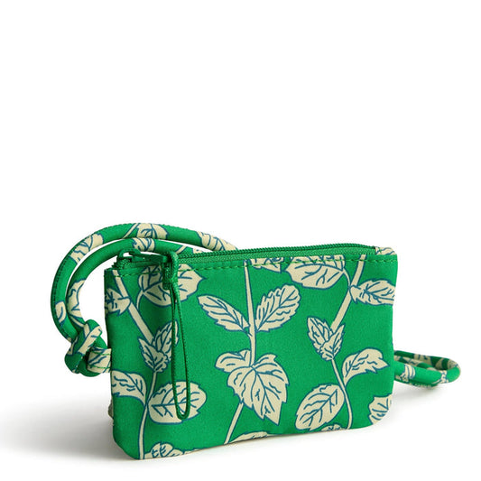 Zip Card Pouch Lanyard-Mint Mojito-Image 1-Vera Bradley